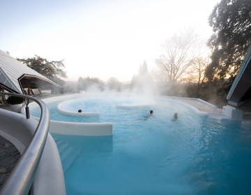 Buitenbad van Thermae 2000 in Valkenburg