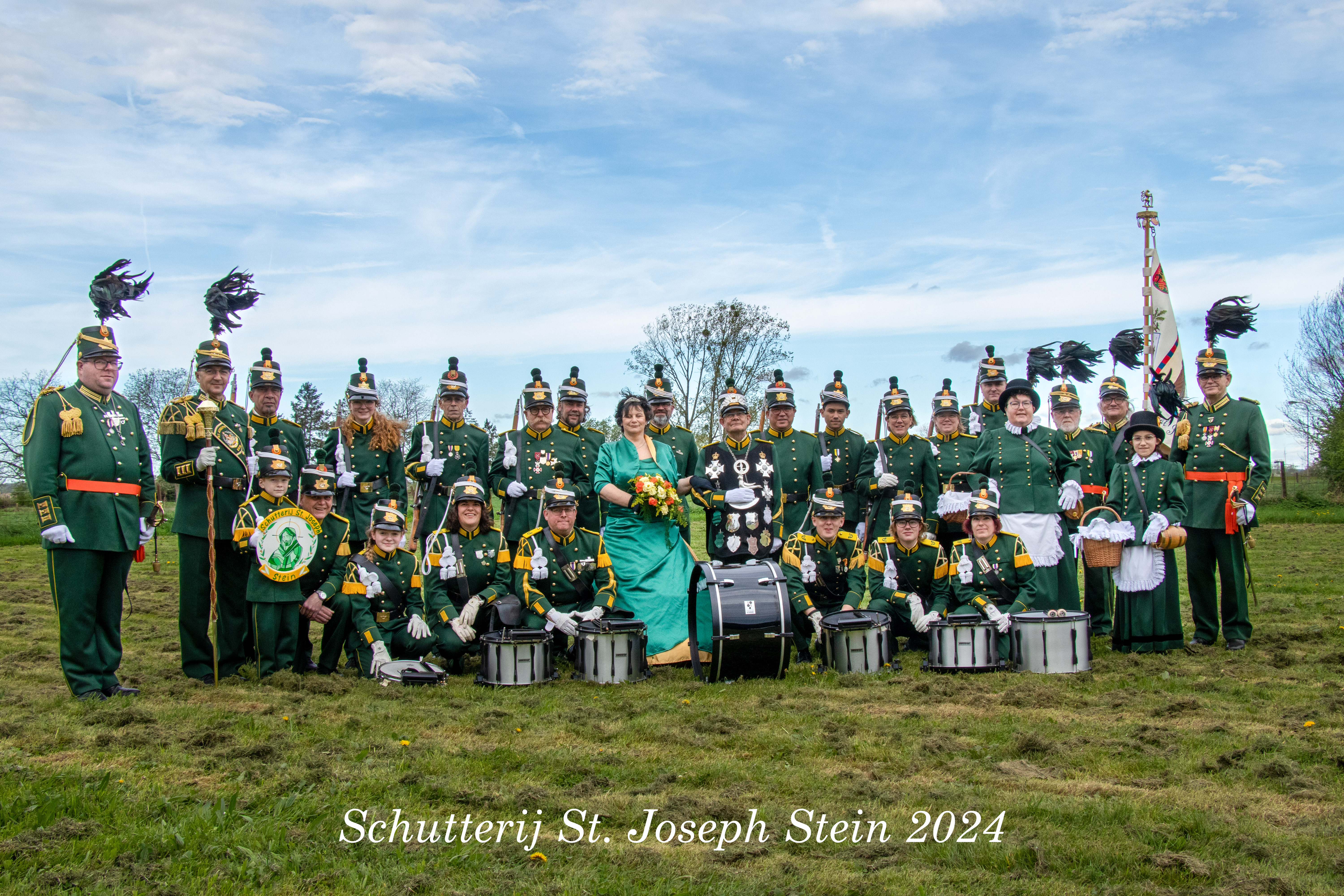 Koningschieten Burgerkoning en Jeugdschieten Schutterij St.Joseph Stein